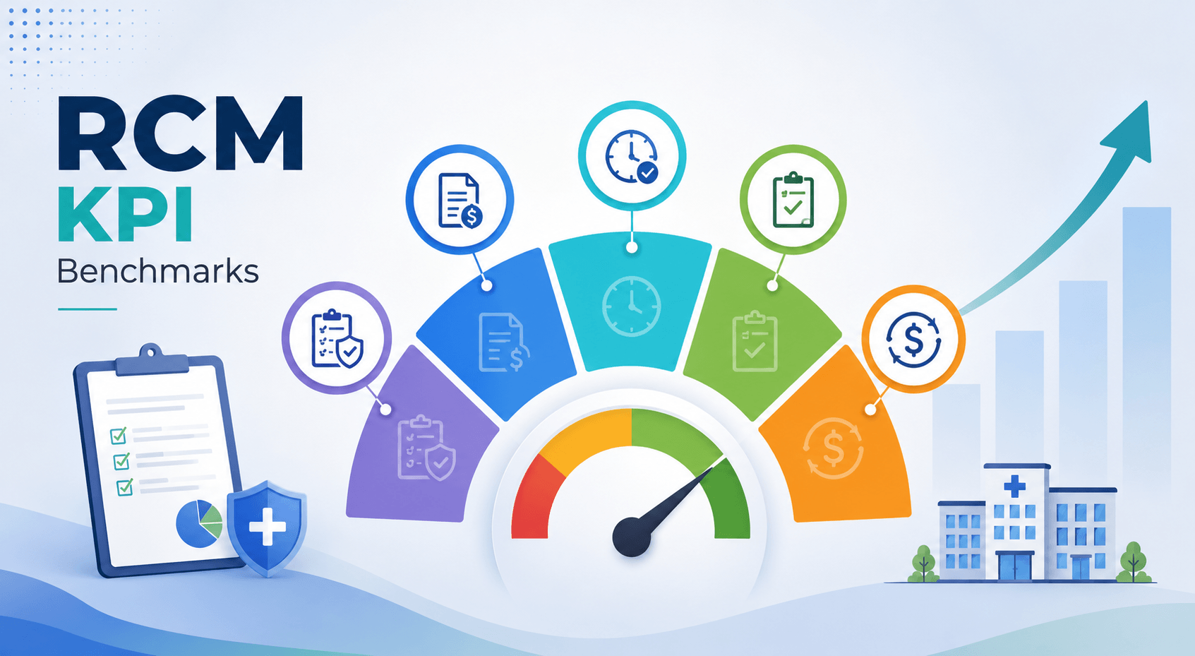 RCM KPI Benchmarks 2026: What "Good" Actually Looks Like — Clean Claim Rate, Days in AR, Denial Rate & Net Collection Rate by Specialty